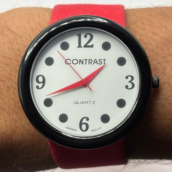 Red Contrast Watch - Picture 2 of 3